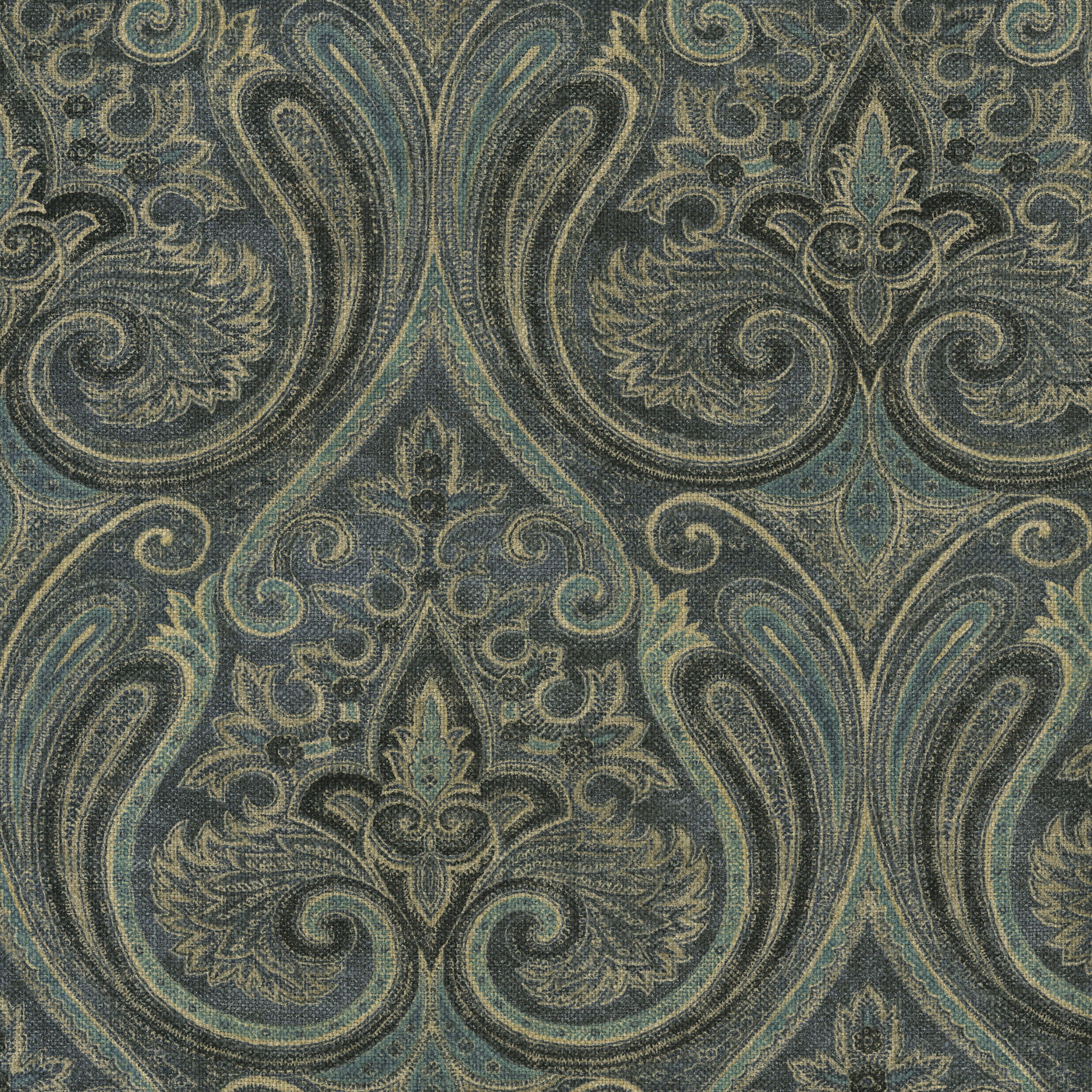Blue upholstery fabric