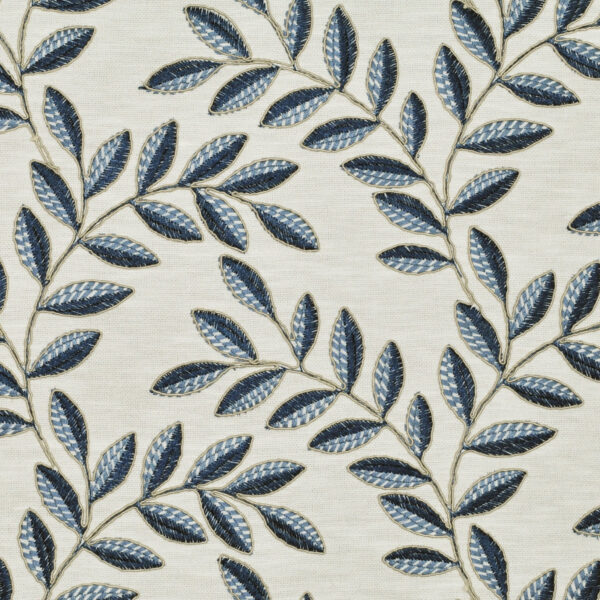 Greenhouse Fabrics S6265 Ink Blue upholstery fabric swatch for sample-first furniture planning
