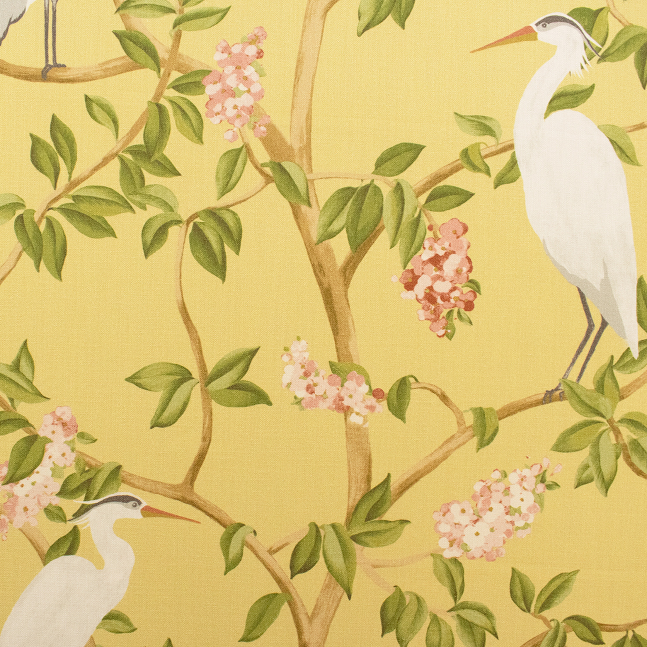 Yellow upholstery fabric