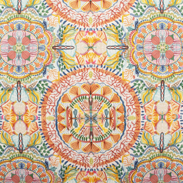 Orange upholstery fabric