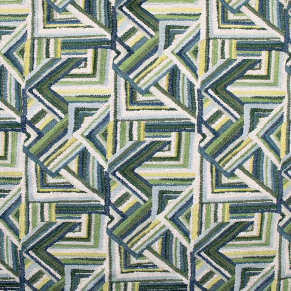 Green upholstery fabric