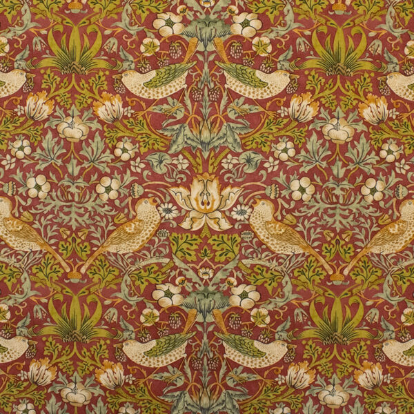 Red upholstery fabric