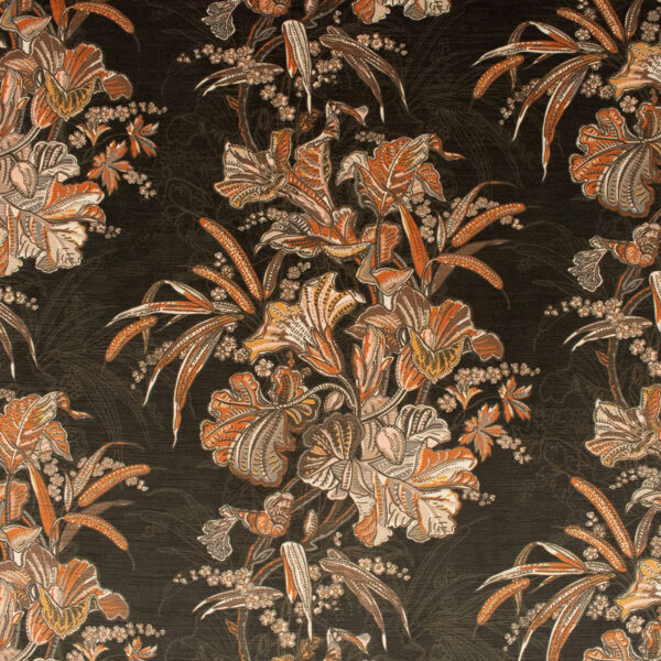Orange upholstery fabric