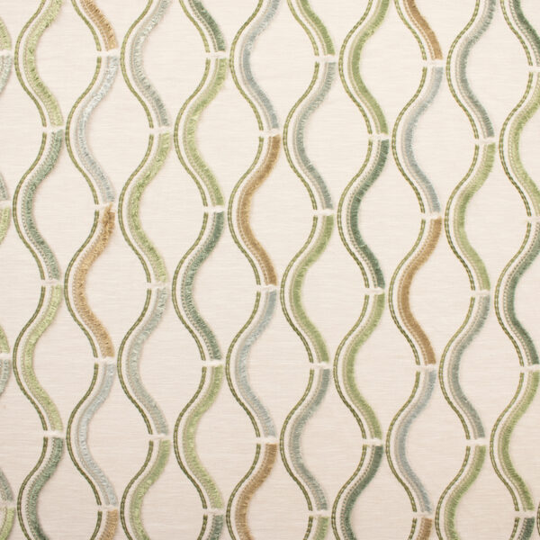 Green upholstery fabric