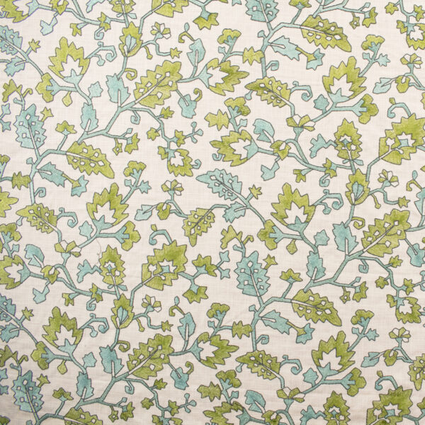 Green upholstery fabric