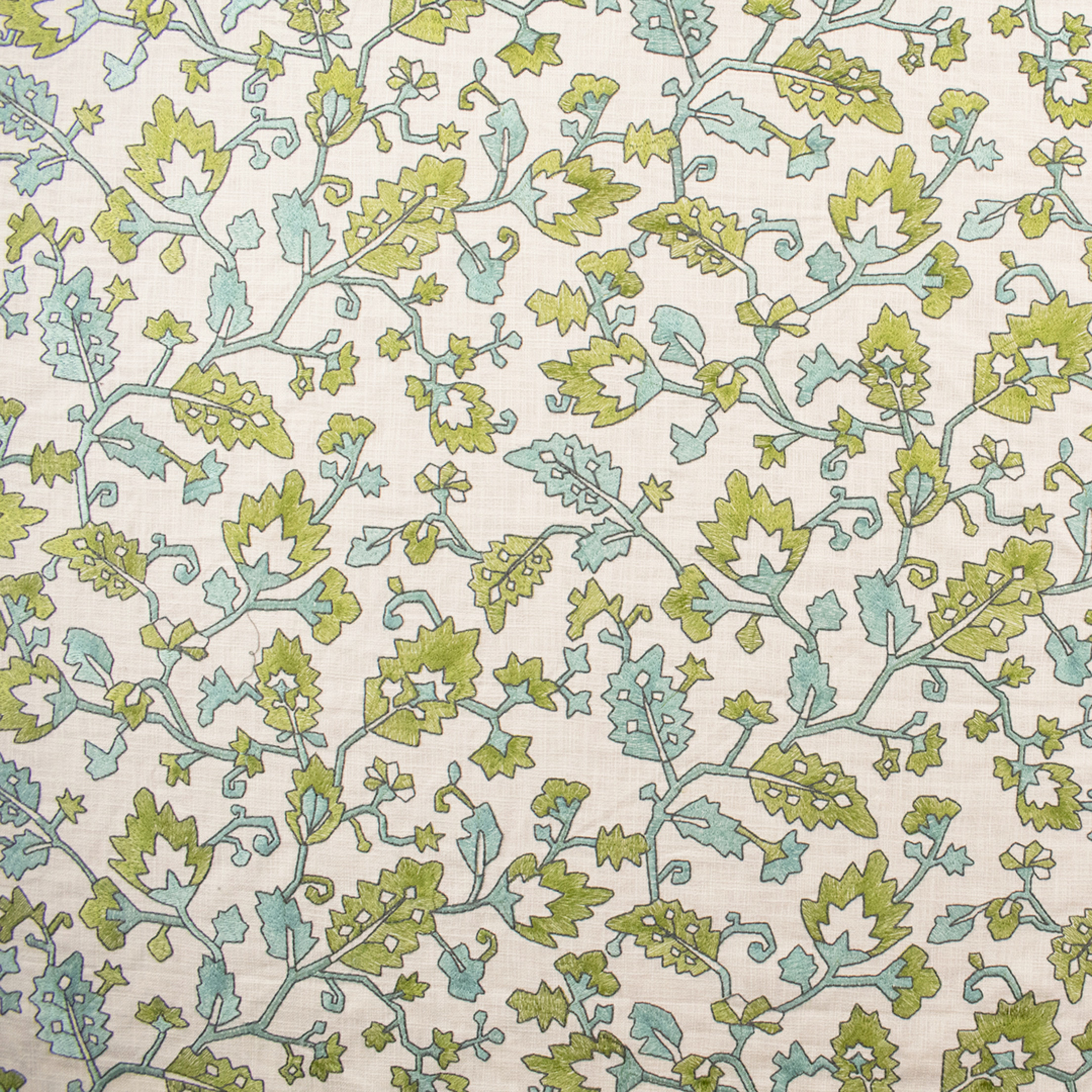 Green upholstery fabric