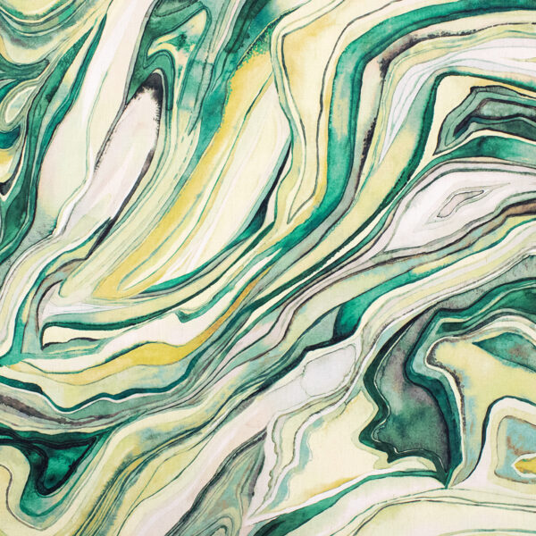 Green upholstery fabric