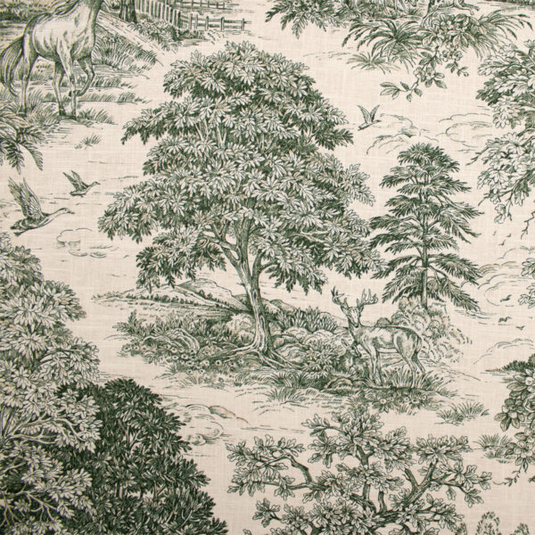 Green upholstery fabric