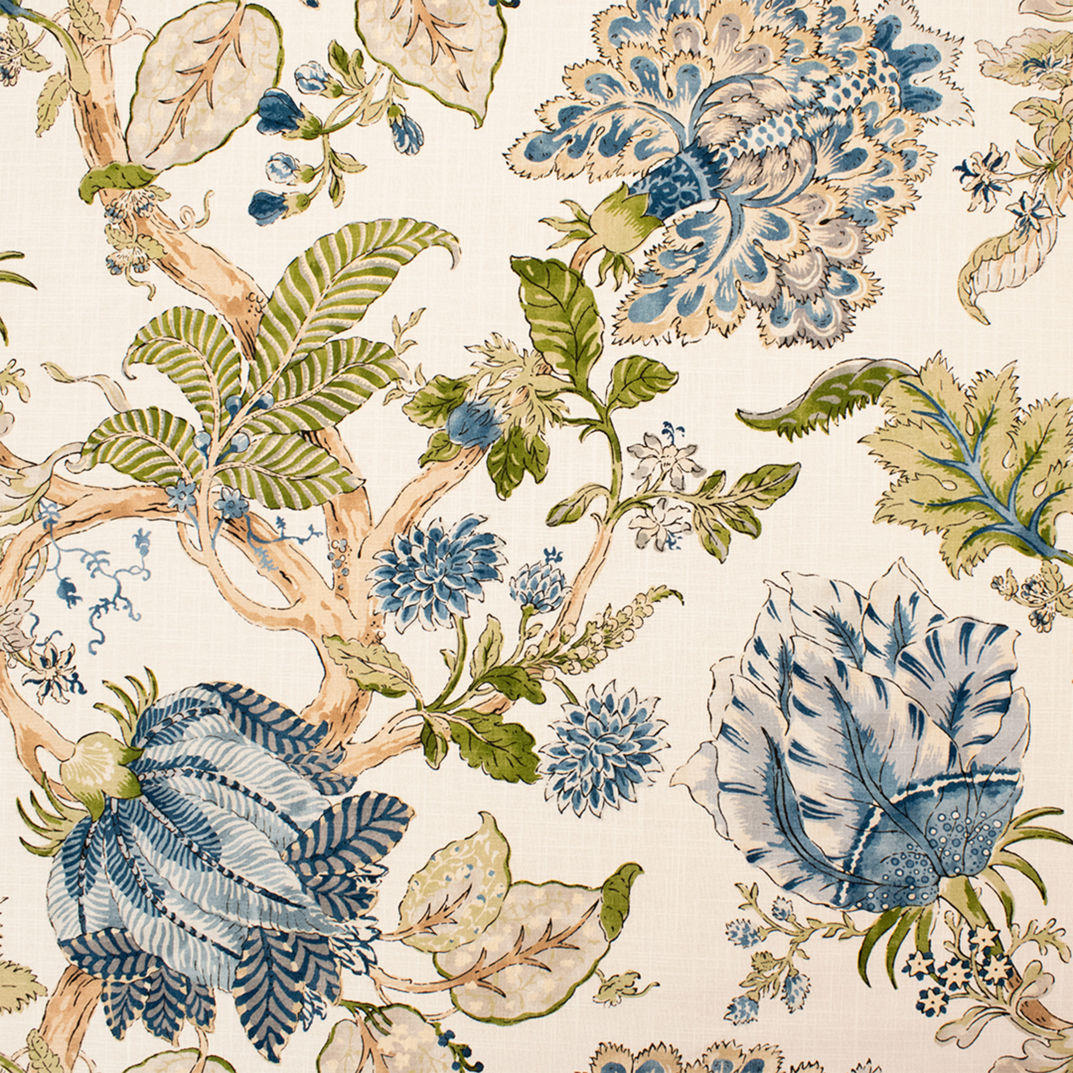 Green upholstery fabric