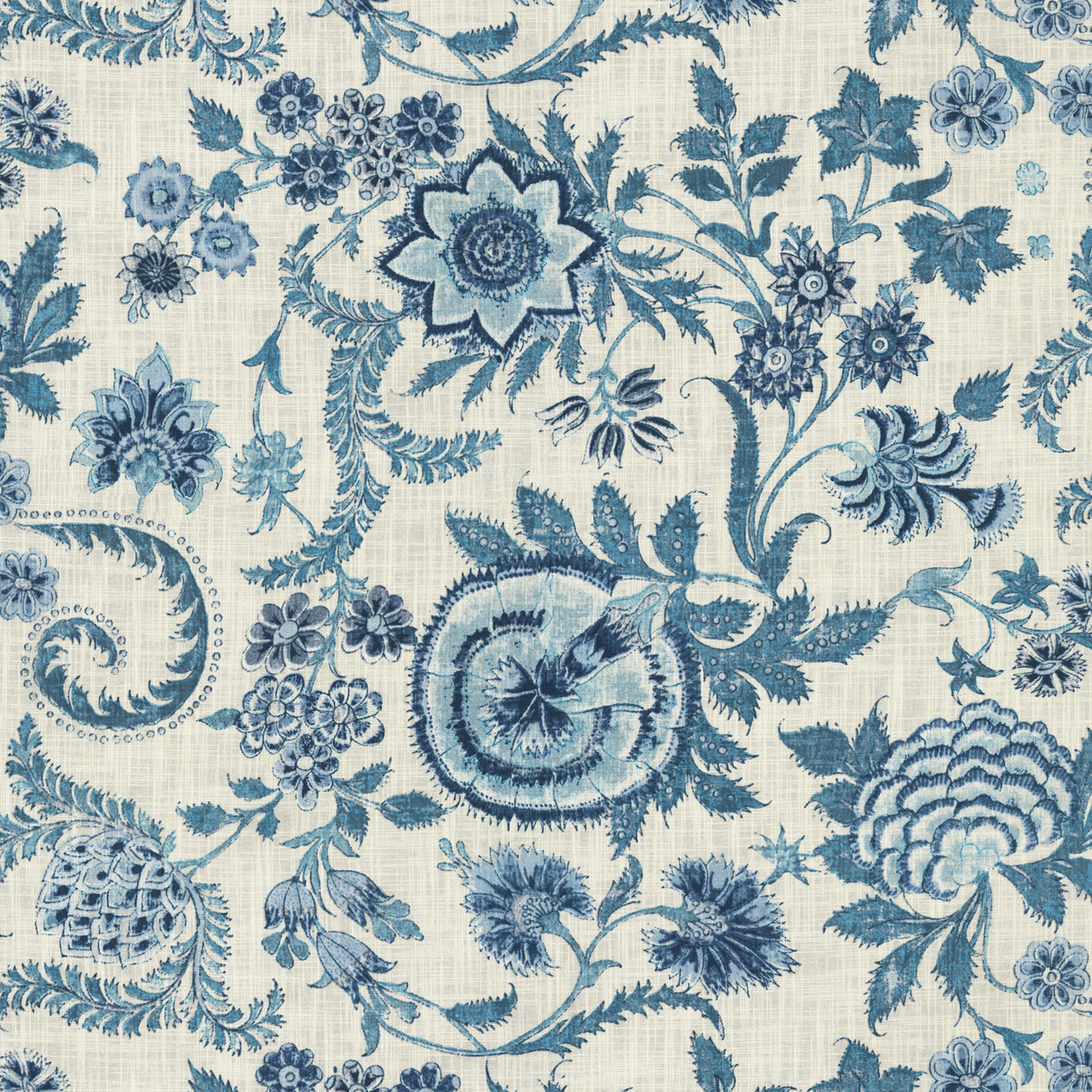 Blue upholstery fabric