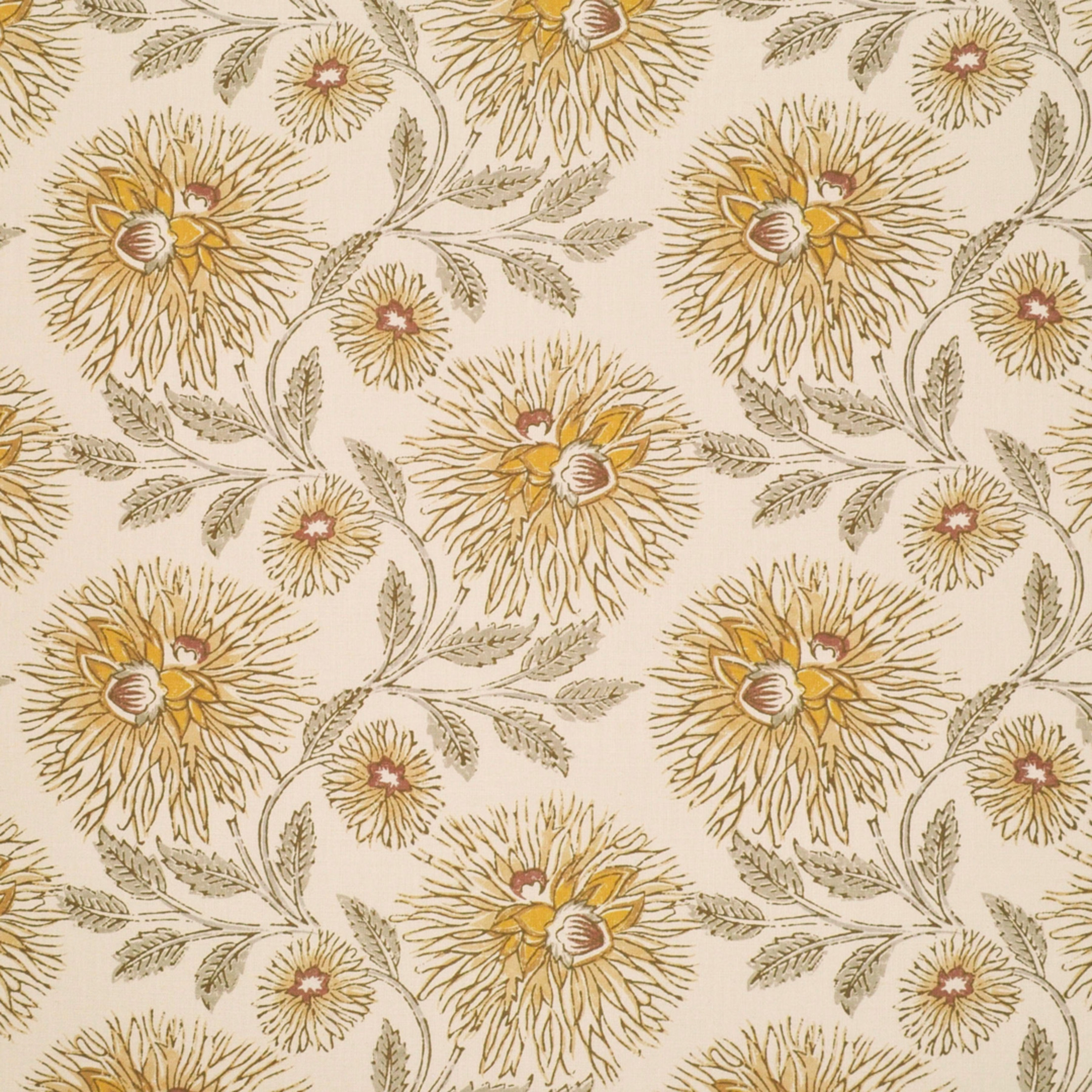 Yellow upholstery fabric
