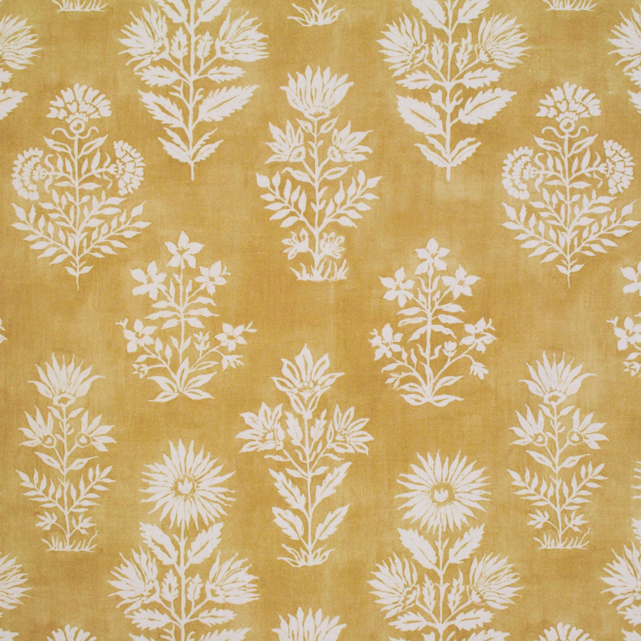 Yellow upholstery fabric