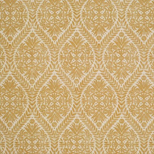 Greenhouse Fabrics S6509 Mustard upholstery fabric swatch for sample-first furniture planning