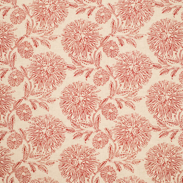 Red upholstery fabric
