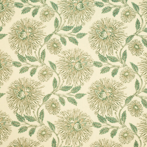 Green upholstery fabric