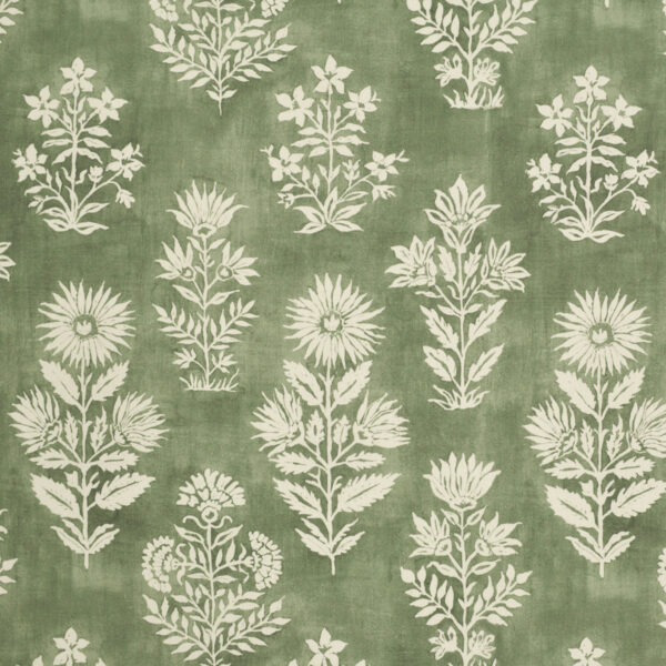 Green upholstery fabric