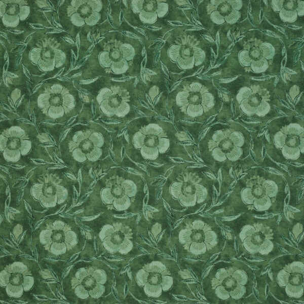 Green upholstery fabric
