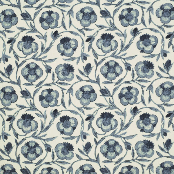 Greenhouse Fabrics S6523 Blue Clay upholstery fabric swatch for sample-first furniture planning