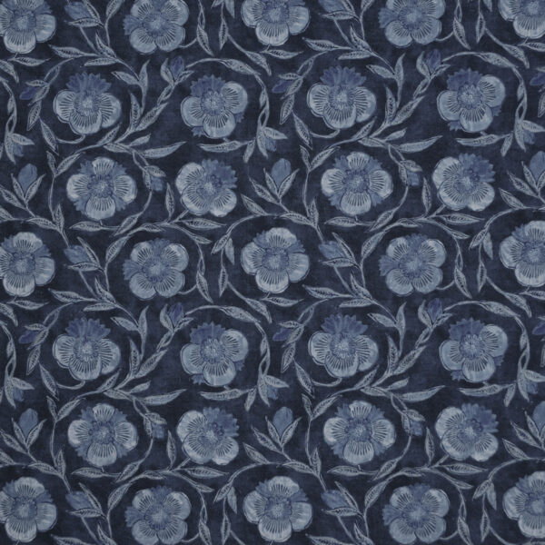 Greenhouse Fabrics S6527 Indigo upholstery fabric swatch for sample-first furniture planning