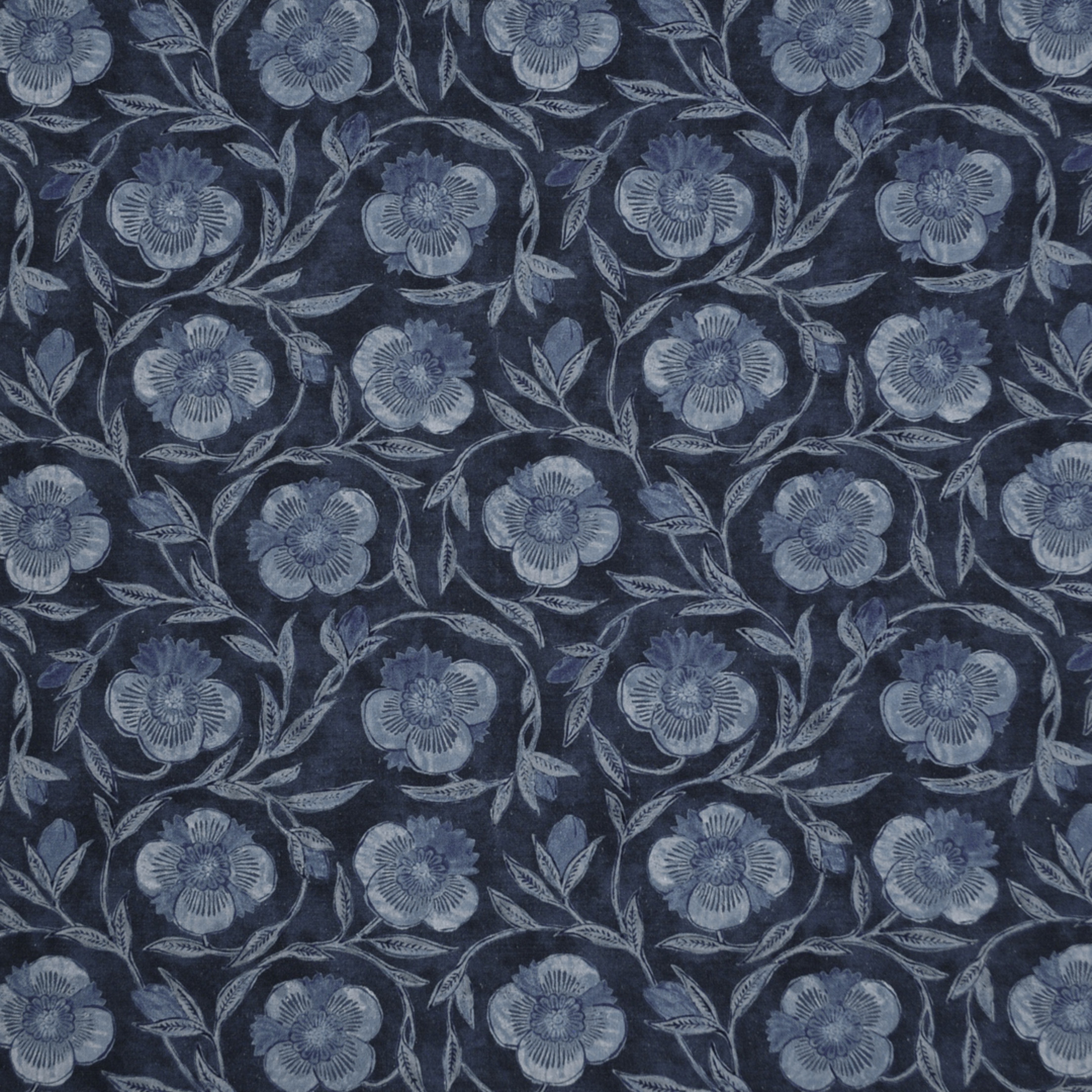 Blue upholstery fabric