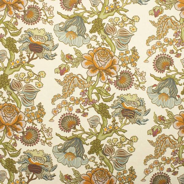 Orange upholstery fabric