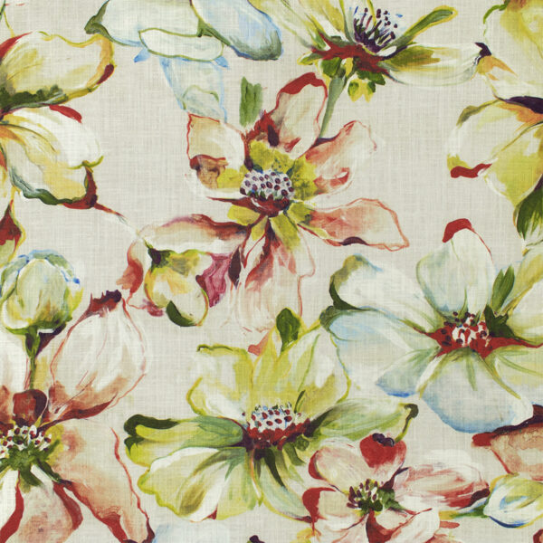 Red upholstery fabric