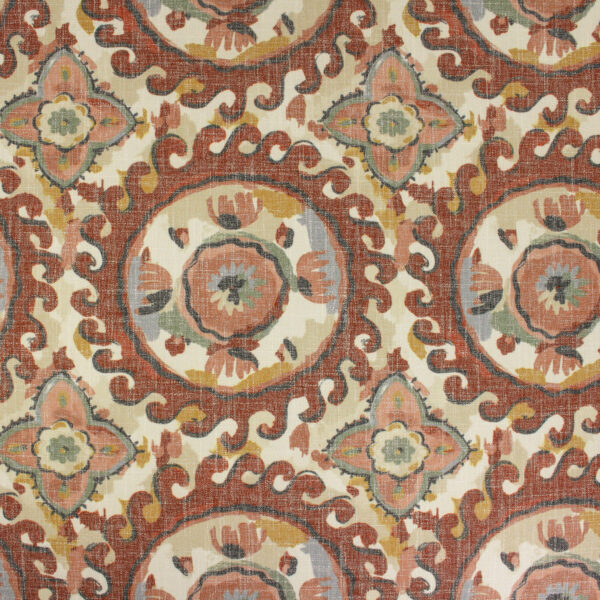 Red upholstery fabric