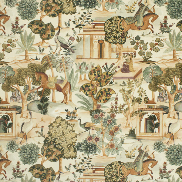 Teal upholstery fabric