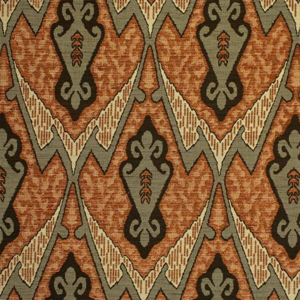 Orange upholstery fabric