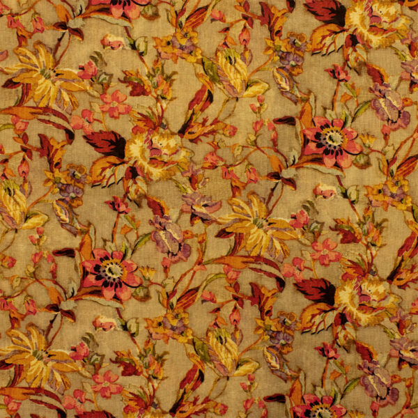Orange upholstery fabric