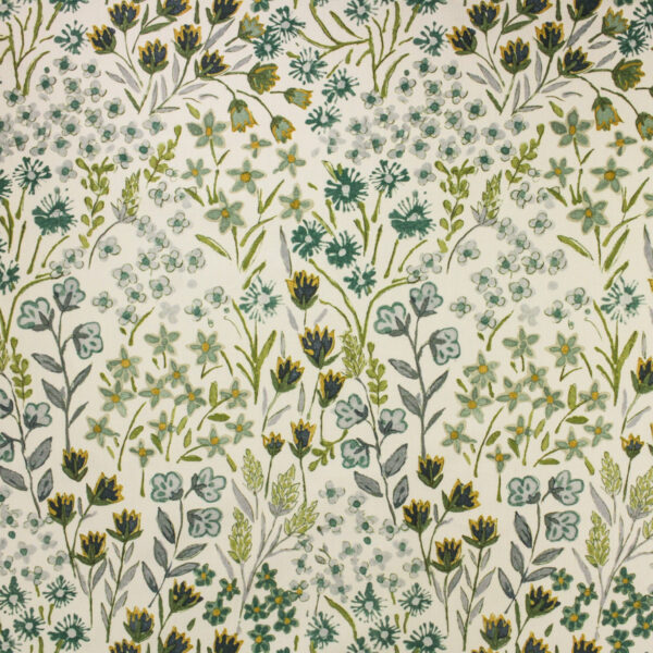 Green upholstery fabric
