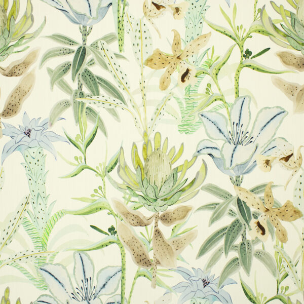 Green upholstery fabric