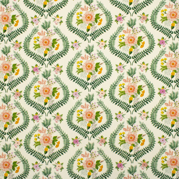 Green upholstery fabric