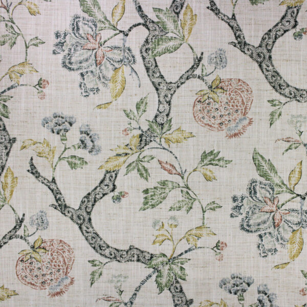 Green upholstery fabric