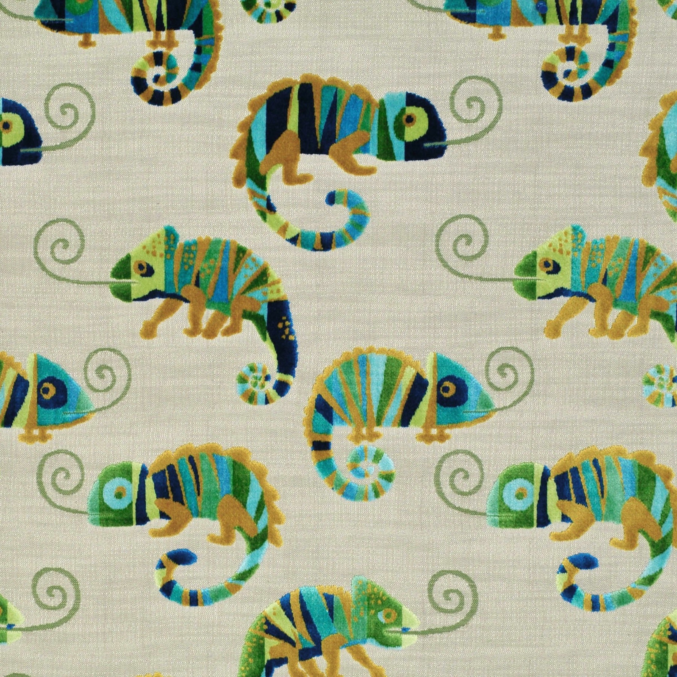 Green upholstery fabric