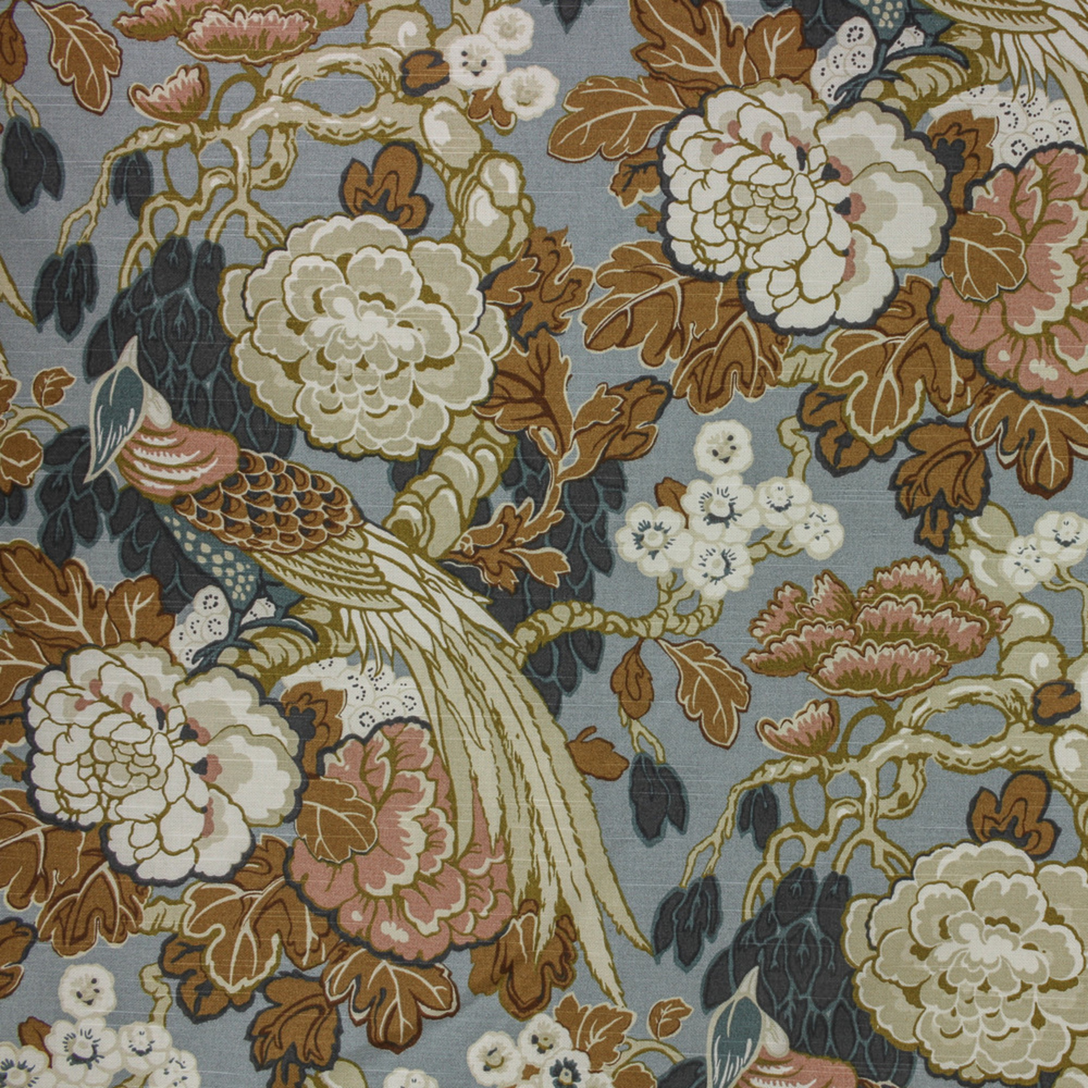 Blue upholstery fabric