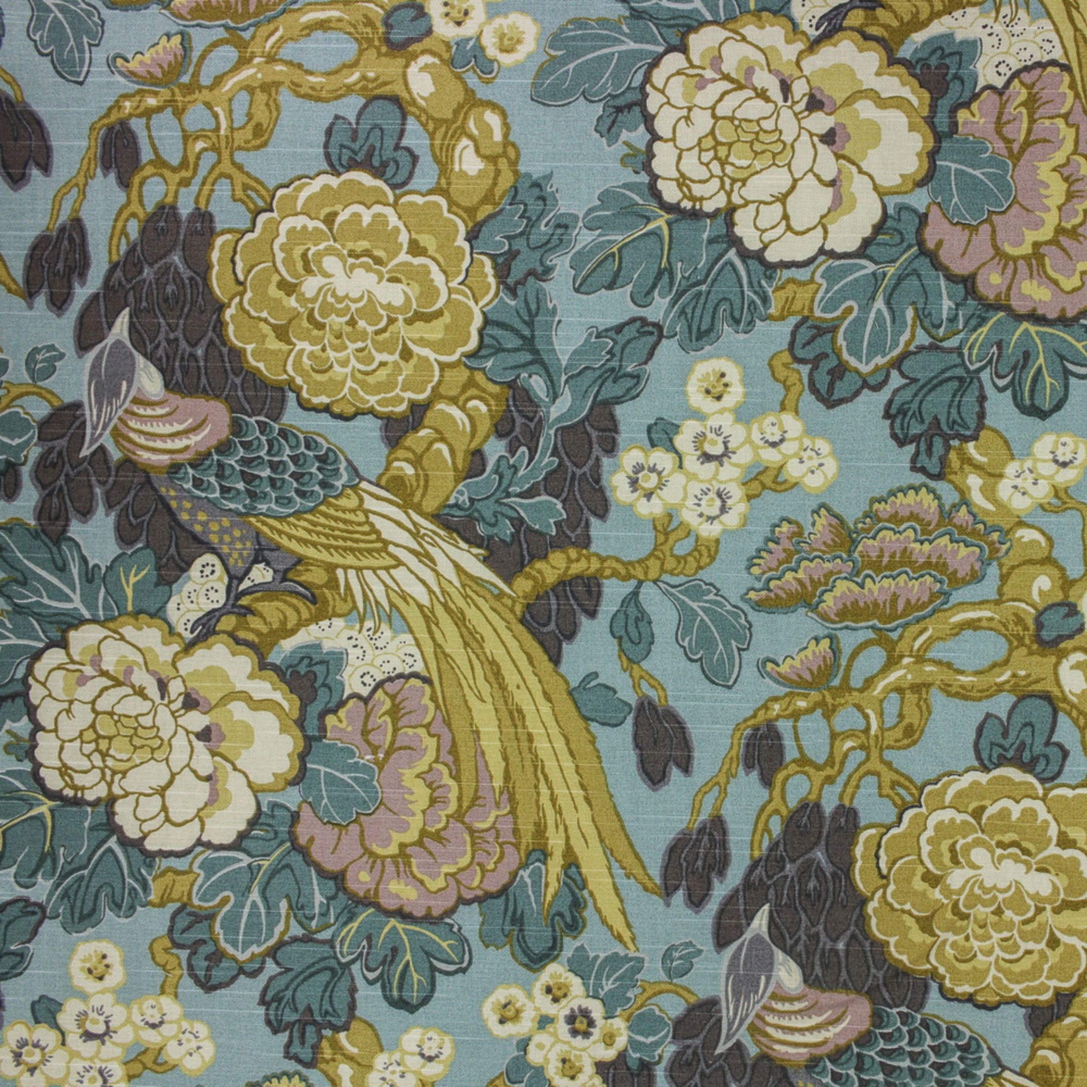 Blue upholstery fabric