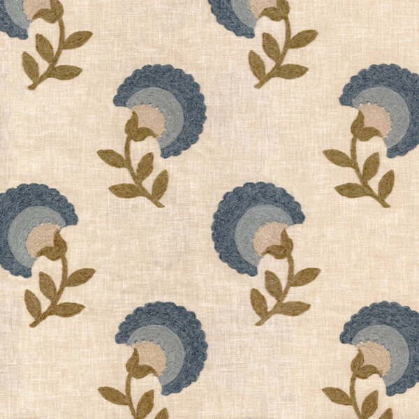 Greenhouse Fabrics S6898 Prussian upholstery fabric swatch for sample-first furniture planning