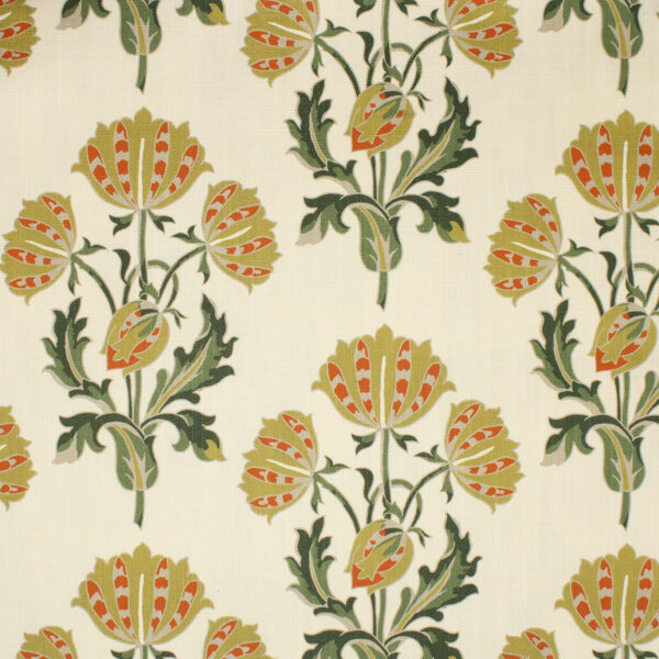 Green upholstery fabric