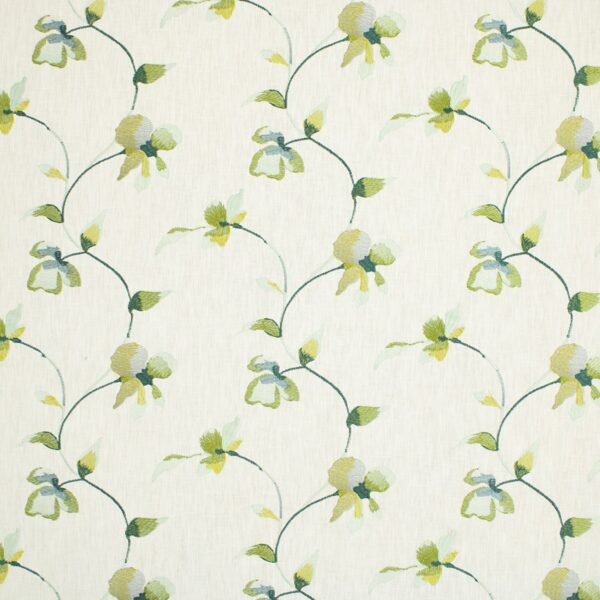 Green upholstery fabric