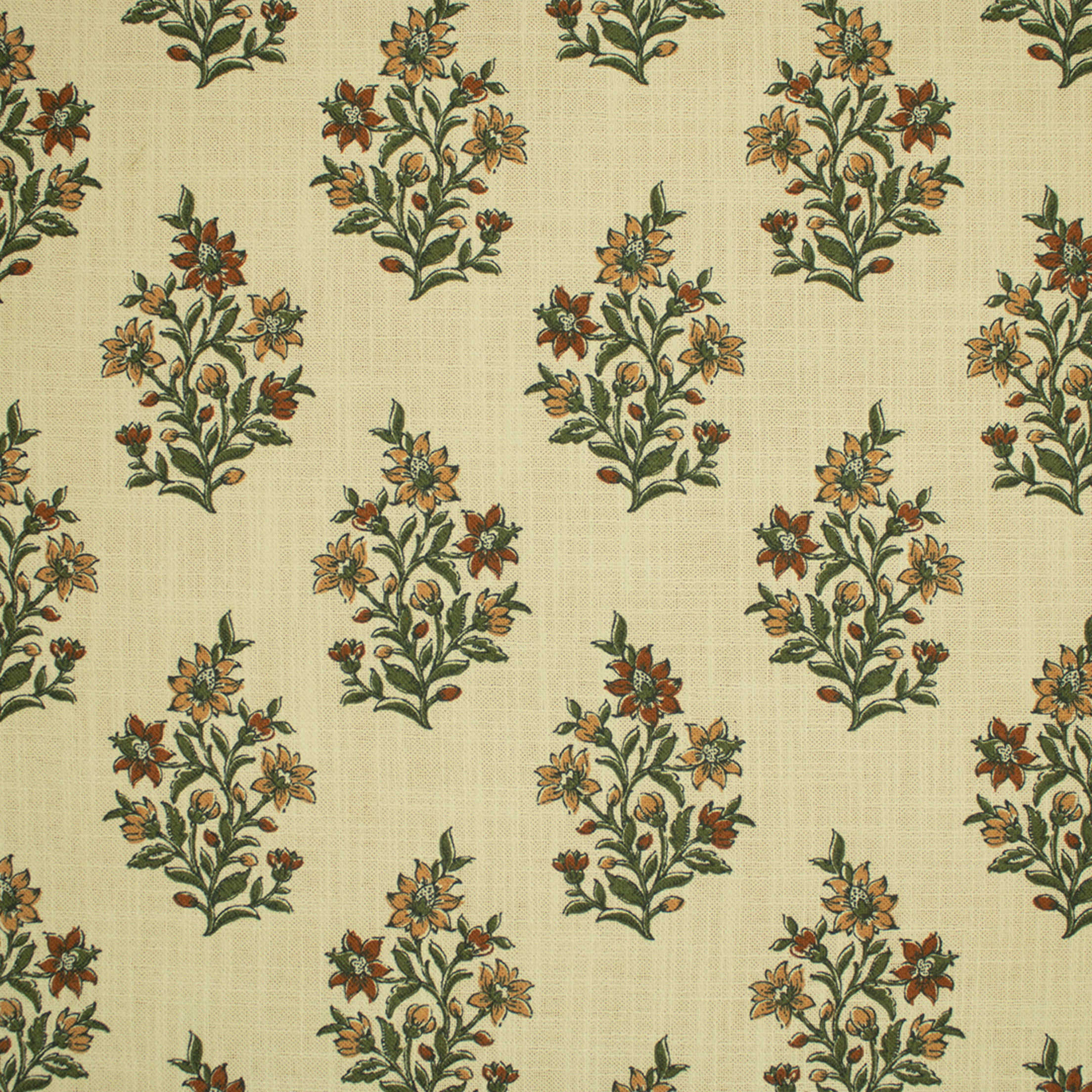 Orange upholstery fabric