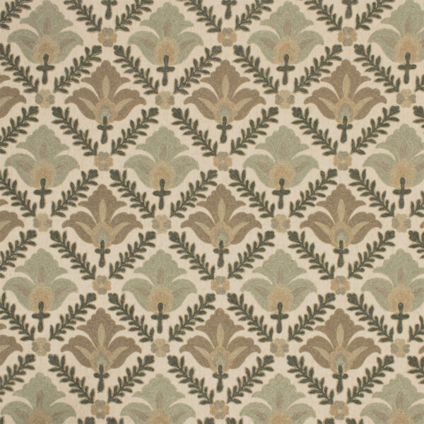 Green upholstery fabric