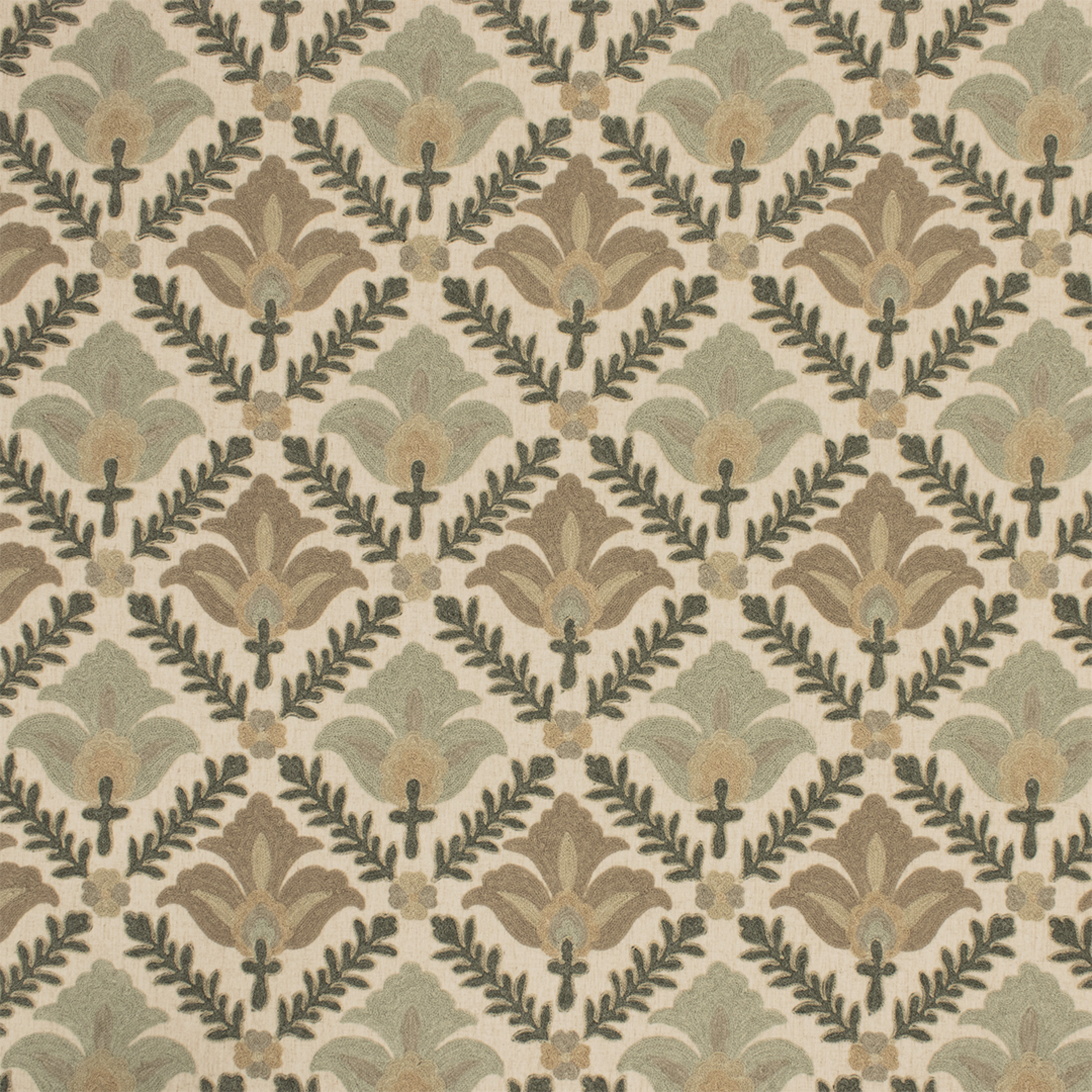 Green upholstery fabric