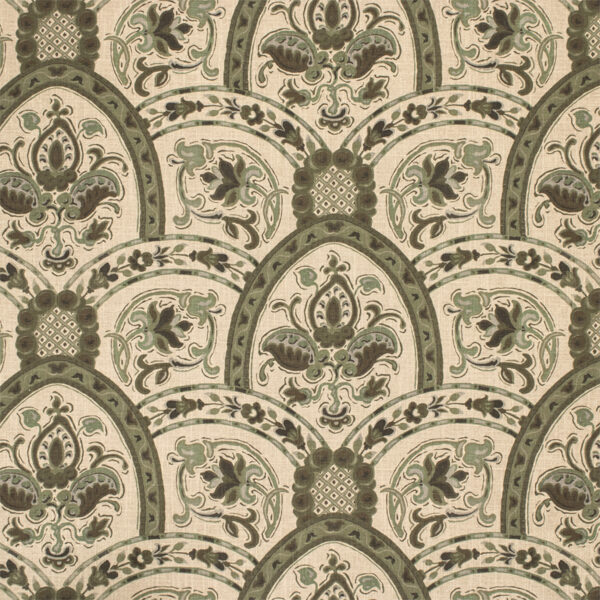 Green upholstery fabric
