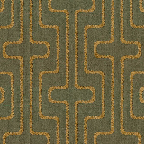 Green upholstery fabric
