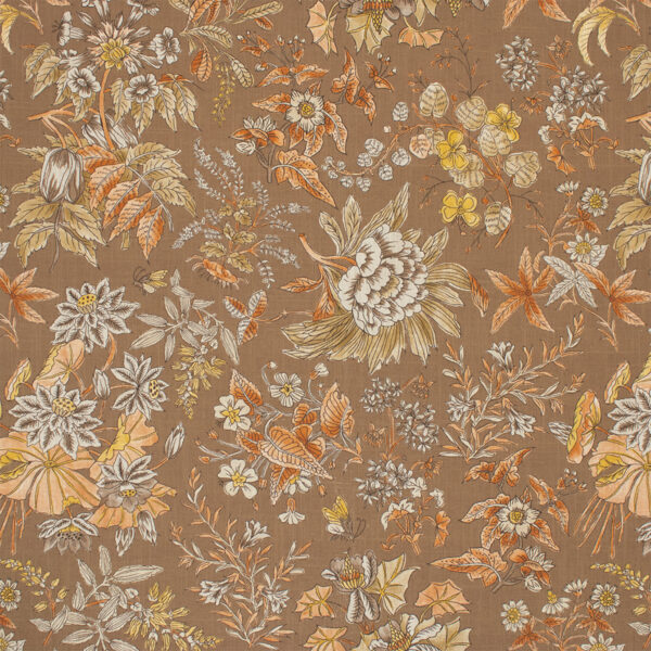 Orange upholstery fabric