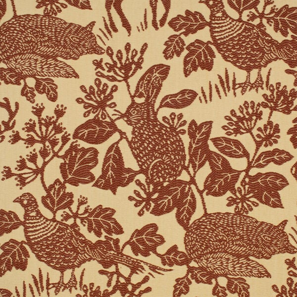Red upholstery fabric