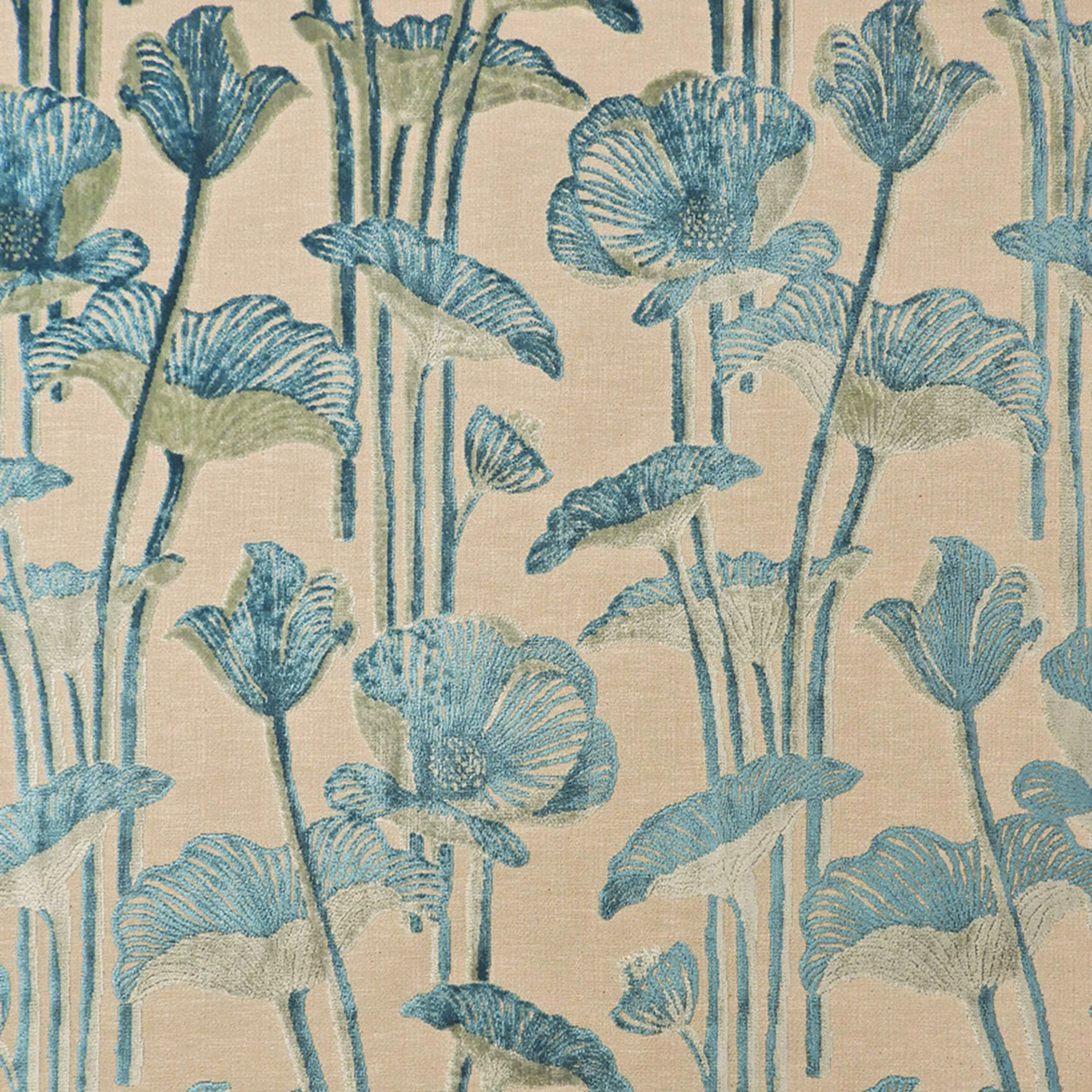 Teal upholstery fabric
