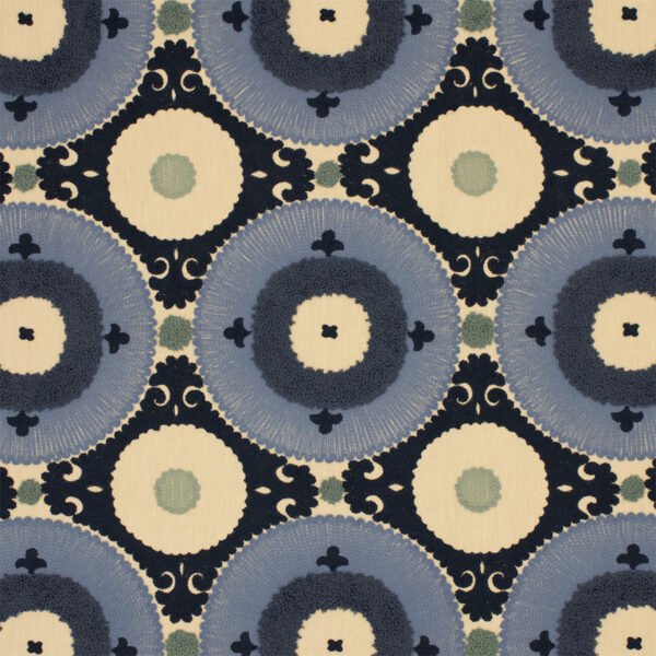 Greenhouse Fabrics S7074 Azure upholstery fabric swatch for sample-first furniture planning