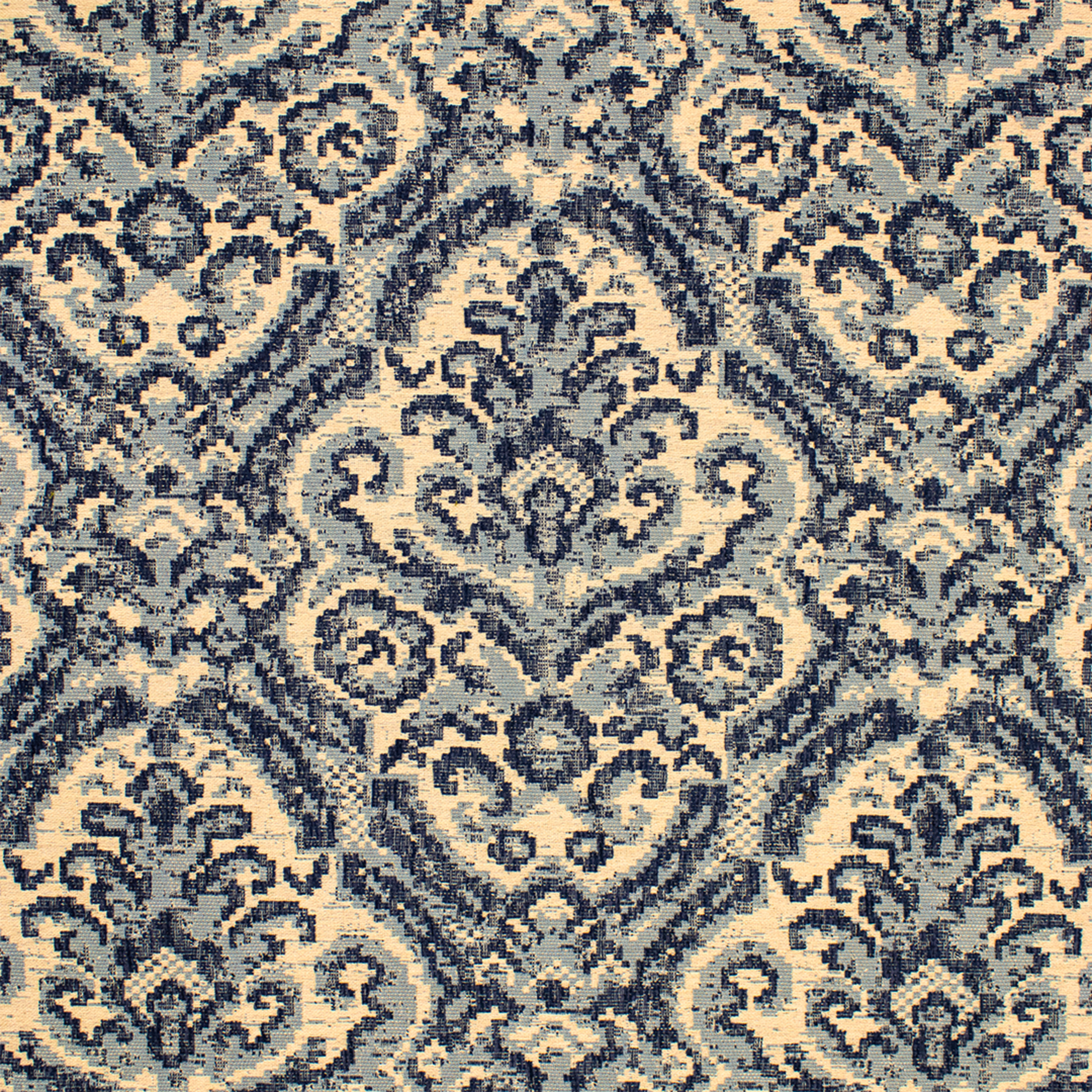 Blue upholstery fabric